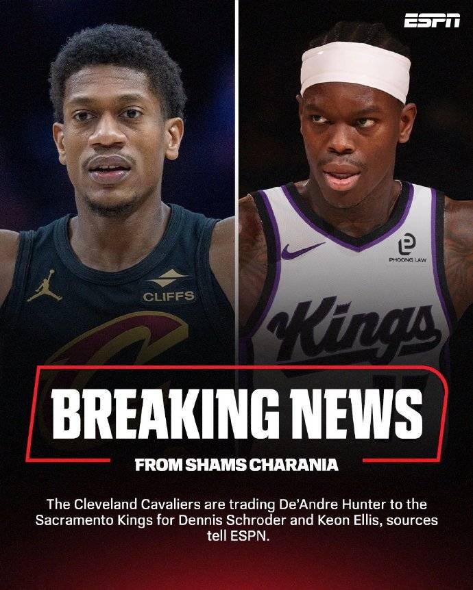 曝施罗德被交易至骑士+亨特赴国王 公牛得到沙里奇